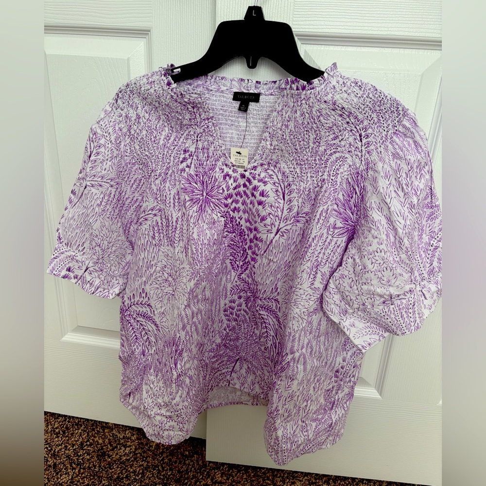 Talbots linen top. Bnwt. Xl
